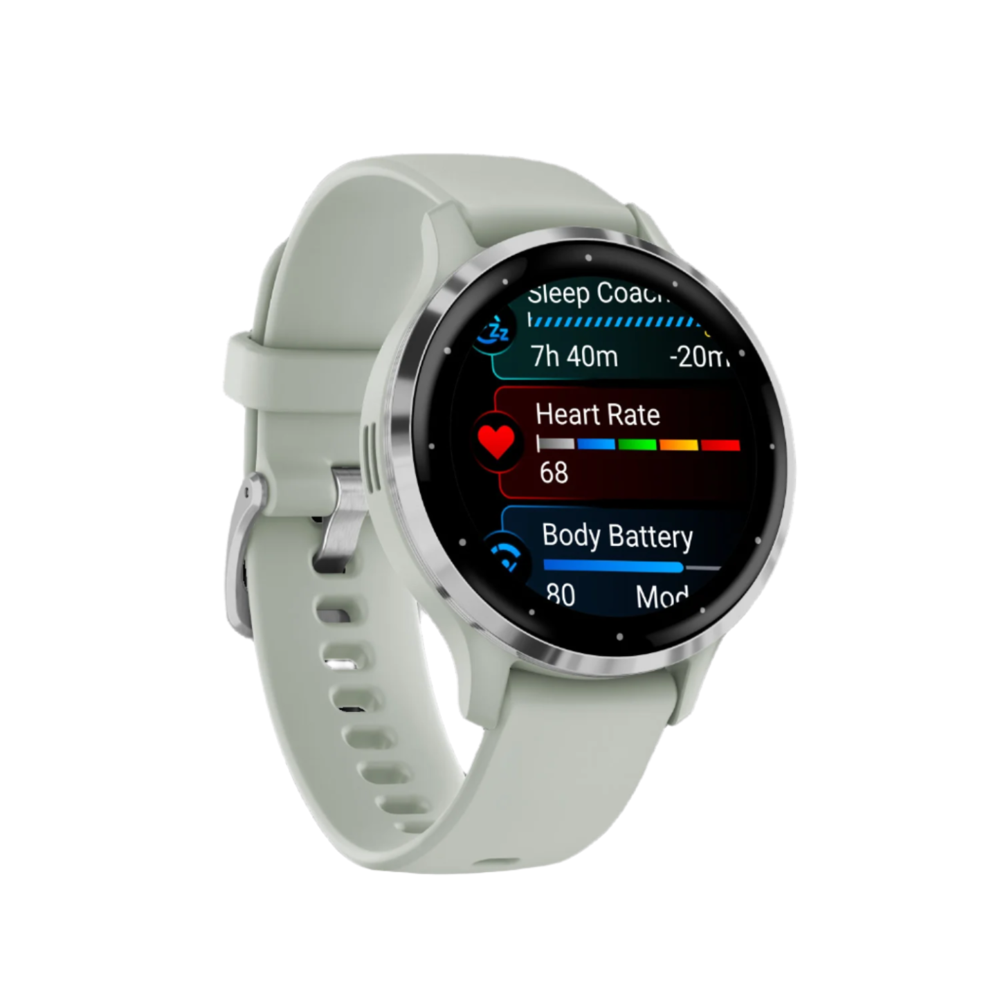Garmin Venu® 3s Montre Gps Intelligente - Suivi De Santé Avec 14 Jours D'autonomie, 41 Mm - Boîtier Sage Grey