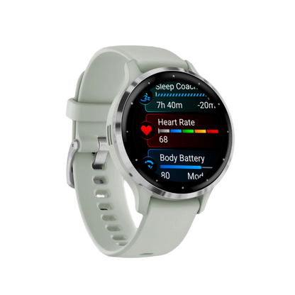 Garmin Venu® 3s Montre Gps Intelligente - Suivi De Santé Avec 14 Jours D'autonomie, 41 Mm - Boîtier Sage Grey