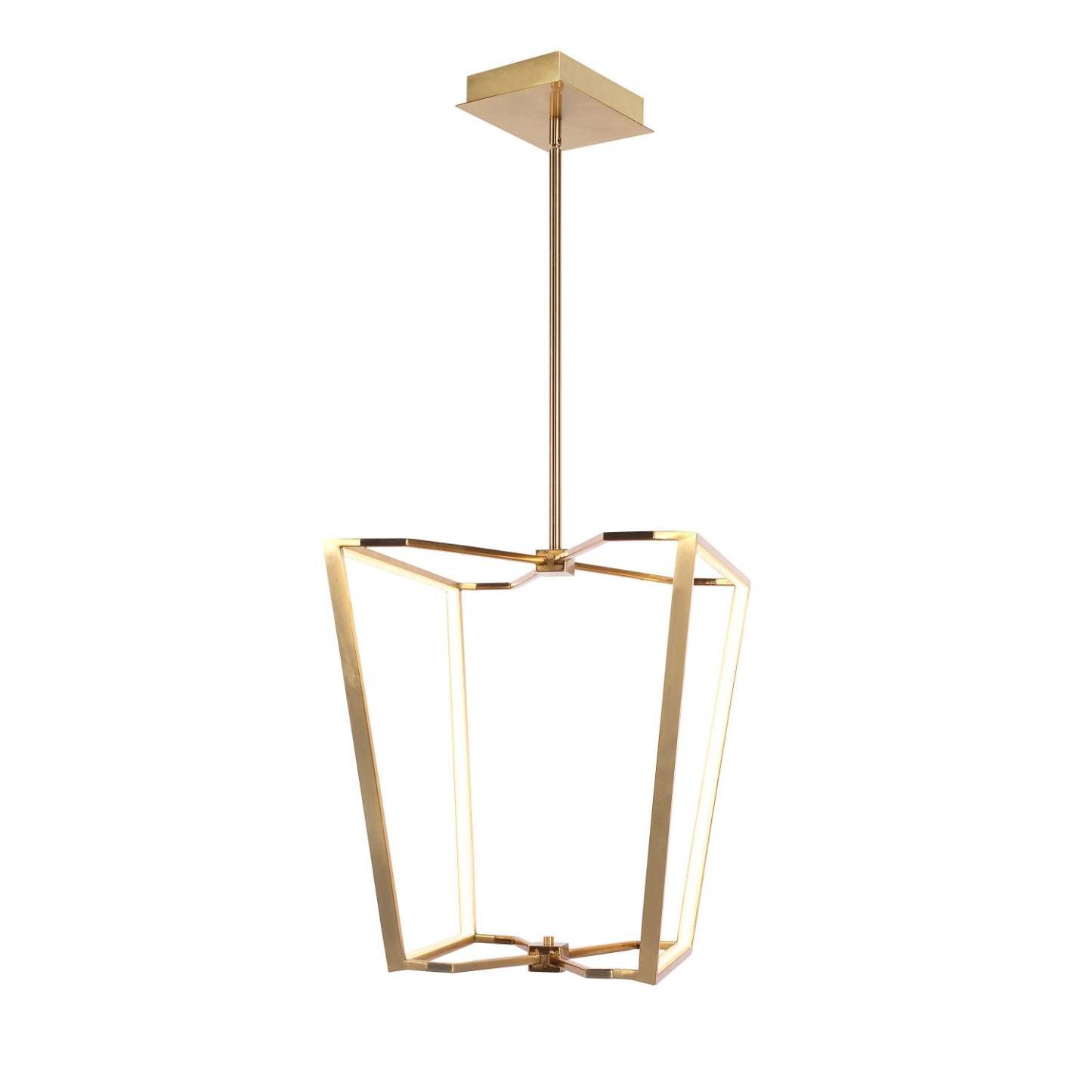 Dainolite Curant Chandelier 48w Aged Brass White Silicone Diffuser Lamp|Lustre Curant de Dainolite en silicone blanc qui diffuse la lumière, avec fini laiton vieilli et ampoule de 48 W