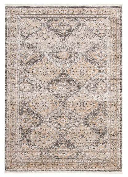 Tapis Leandra taupe/gris 8'0 X 10'0 Tapis|Carpette Leandra taupe/grise 8 pi 0 po x 10 pi 0 po|D86FI9EA
