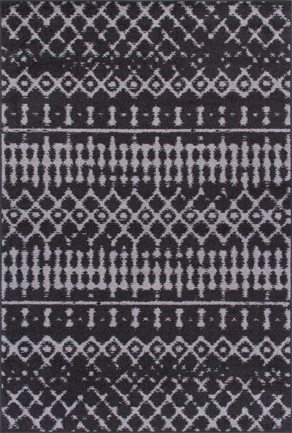 Lav D Grey Mor 5x8 Area Rug|Carpette Lav Diamond grise à motifs marocains 5 x 8|D80G6QK6