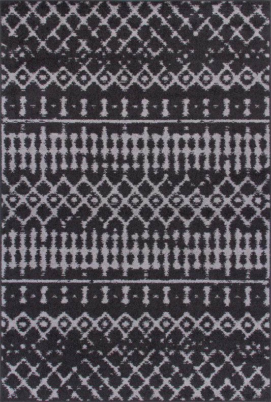 Lav D Grey Mor 5x8 Area Rug|Carpette Lav Diamond grise à motifs marocains 5 x 8|D80G6QK6