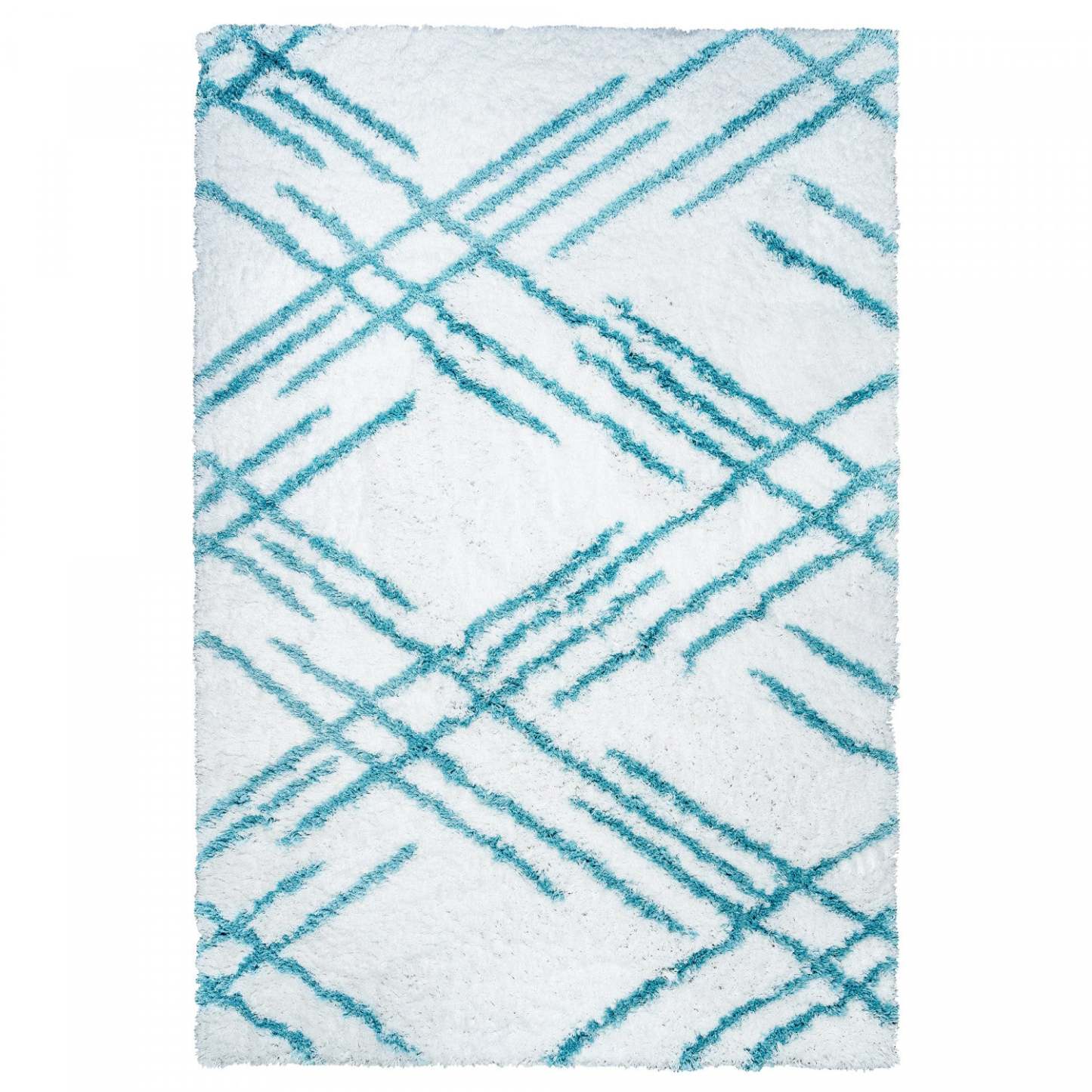 Ker Turquoise Lines 3x5 Area Rug | Carpette Ker turquoise à rayures 3 x 5 | D80GDLTF
