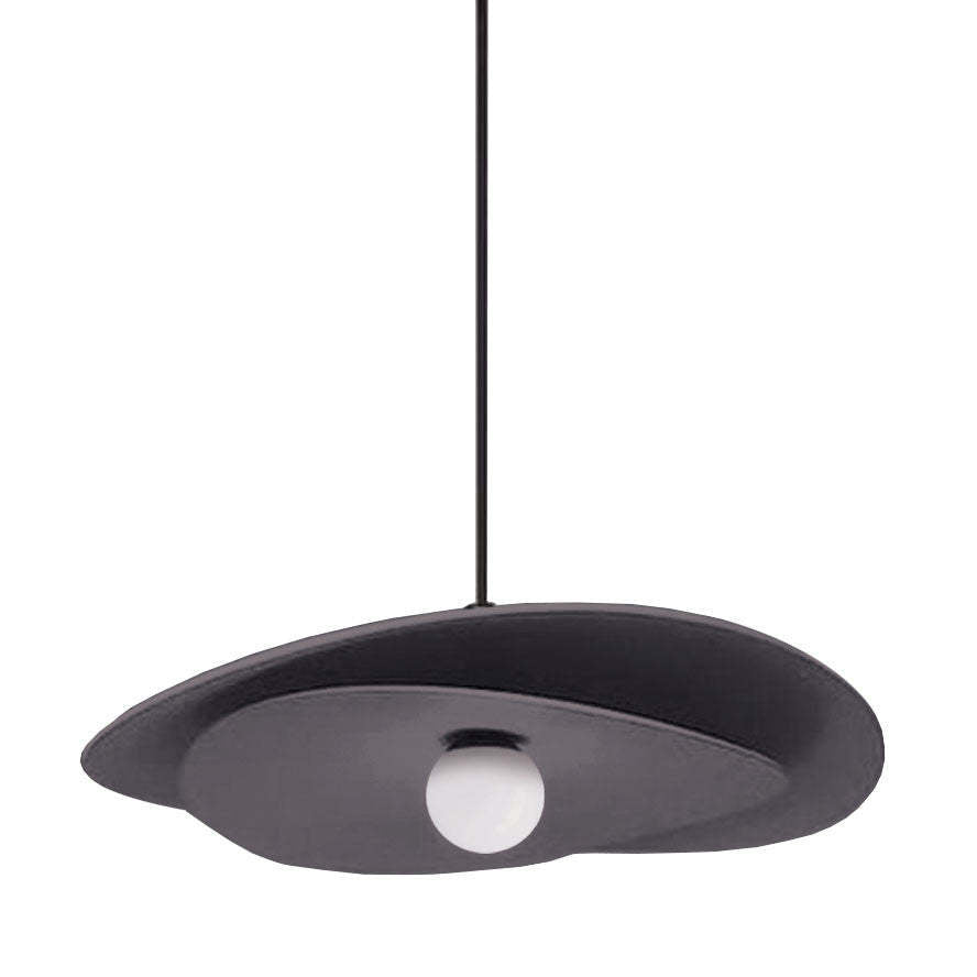 Luminaire suspendu Paven de Dainolite avec fini noir mat et ampoule à DEL de 12 W