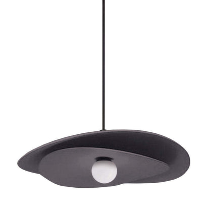 Luminaire suspendu Paven de Dainolite avec fini noir mat et ampoule à DEL de 12 W