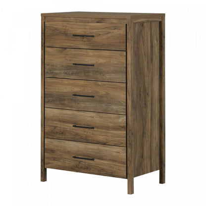 Commode 5 tiroirs Gravity - Mangue Naturel | Commode Gravity 5 Tiroirs - Manguier Naturel