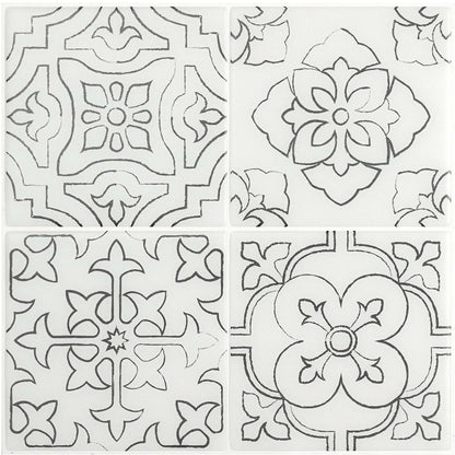 Smart Tiles Peel and Stick 4 feuilles 9 x 9 dosseret - Vintage Giotto|Smart Tiles Peel and Stick 9 x 9, 4 sheets - Vintage Giotto