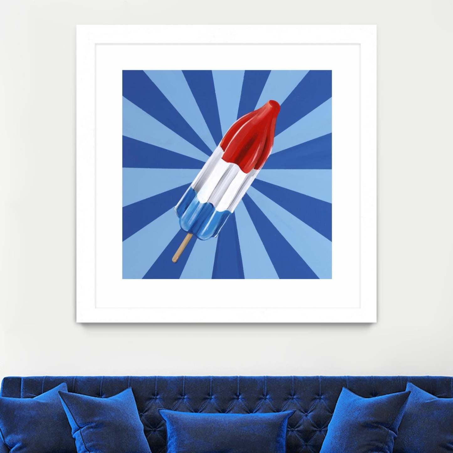 Daily Cravings Vi Matted and Framed White 36x36 Wall Art|Œuvre d'art murale imprimée blanche et mate « Daily Cravings Vi » 36 x 36