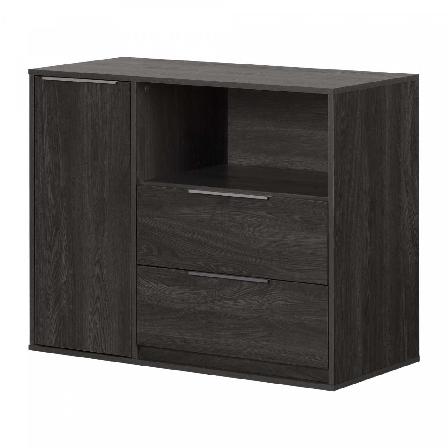 Hourra 2-Drawer Dresser - Grey Oak|Commode Hourra à 2 tiroirs - chêne gris