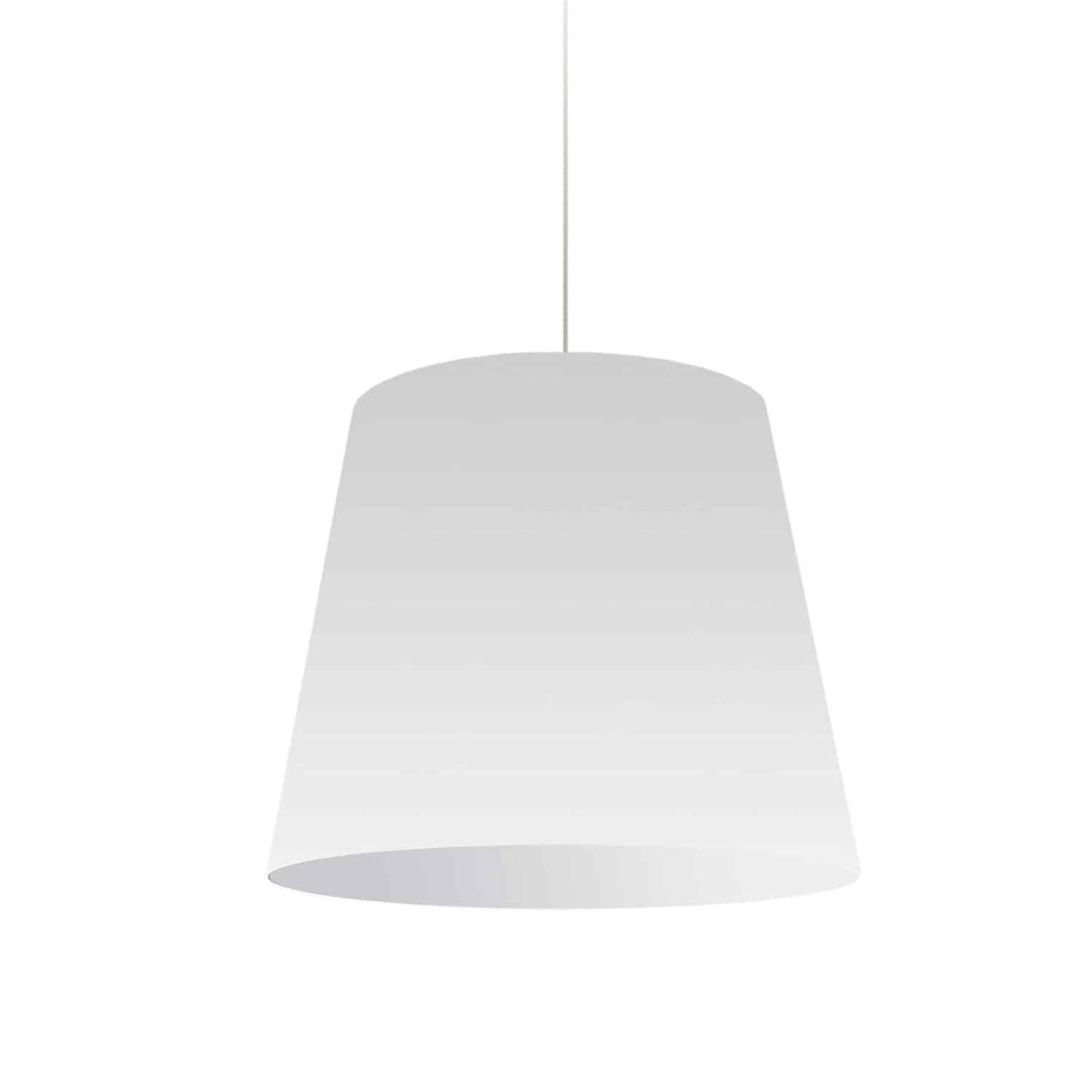 Dainolite Oversize Drum 1 Light Pendant Medium White Shade Lamp|Luminaire suspendu moyen de Dainolite avec très grand abat-jour cylindrique blanc et 1 ampoule