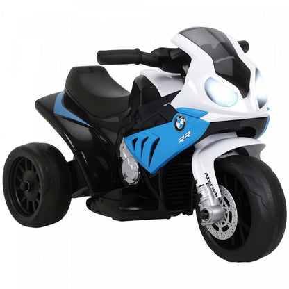 Aosom Moto Enfant, Moto Électrique Pour Tout-Petit Alimentée Par Batterie 6v Avec Phare, Musique, Moto Électrique À 3 Roues Pour Enfants, BMW Licenciée, Cadeau Pour Garçons Et Filles - bleu
