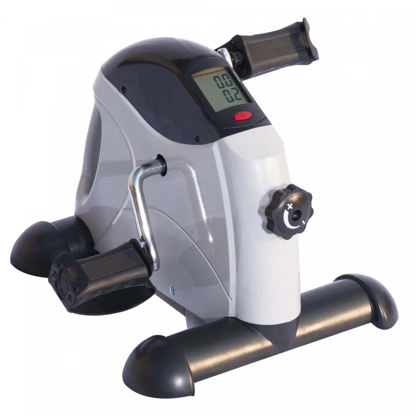 Soozier Mini Vélo d'Exercice Portable Pédale de Bureau Cycle d'Intérieur Fitness Main Pied Machine D