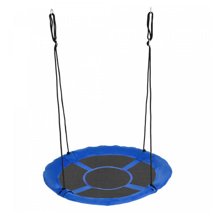 Outsunny 43.25 Balancoire Géante Suspendue en Forme de Soucoupe, Siège en Corde de Nid, Cordes Suspendues Ajustables | Outsunny 43.25 Balancoire Enfant Corde Siège Suspendu Rond Jardin Aire De Jeu Jouet De Jeu En Plein