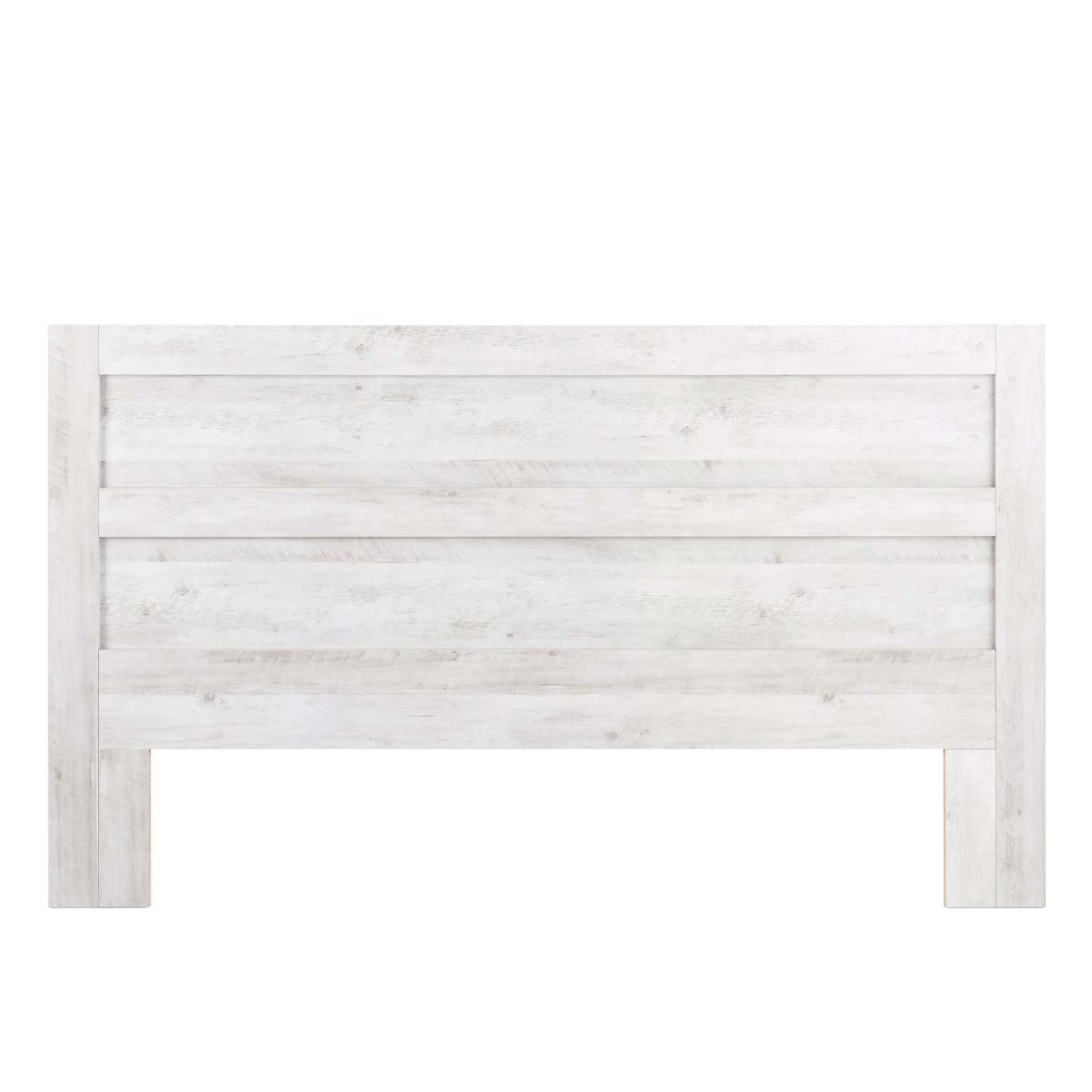 Prepac Rustic Ridge Farmhouse King Headboard - Washed White|Tête de lit pour très grand lit champêtre Rustic Ridge de Prepac - blanc vieilli