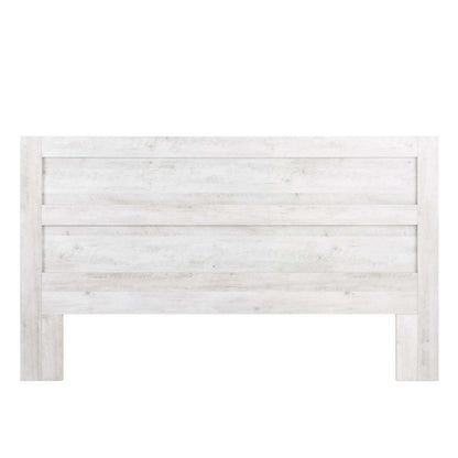 Prepac Rustic Ridge Farmhouse King Headboard - Washed White|Tête de lit pour très grand lit champêtre Rustic Ridge de Prepac - blanc vieilli