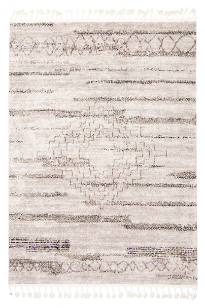 Tapis d'aire Vera Aztec ivoire/gris - 5'2 x 7'5| Carpette Vera Aztèque ivoiregrise - 5 pi 2 po x 7 pi 5 po|D86FZV5Z