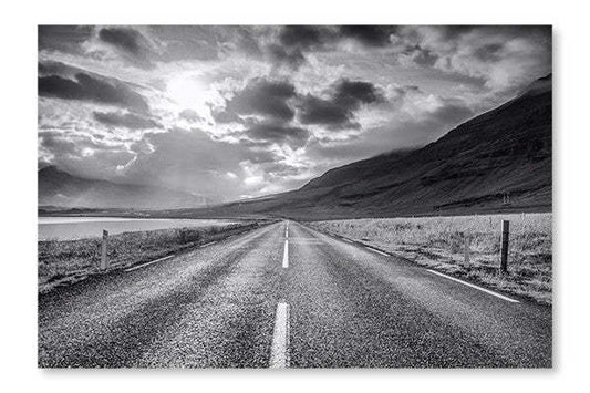 Paysage pittoresque d'une rivière de montagne, cadre mural et panneau de tissu 28 x 42 po | Paysage pittoresque d'une rivière de montagne 28 po x 42 po : Cadre d'art mural et panneau de tissu | D44GOOAX