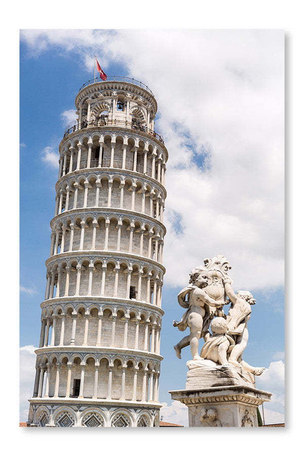 Cadre d’art mural Pisa 28x42 et panneau en tissu| Pise 28 po x 42 po : Cadre d'art mural et panneau de tissu|D44GV8Z2