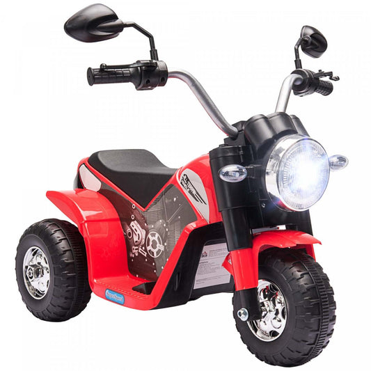 Aosom Kids Moto électrique Ride-on Toy 3-roues Batterie Alimente Moto Rechargeable 6v Avec Klaxo
