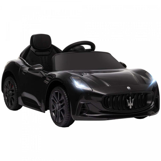 Qaba Voiture Électrique 12v Pour Enfant, Maserati Gran Turismo Sous Licence, Voiture Pour Enfants Al