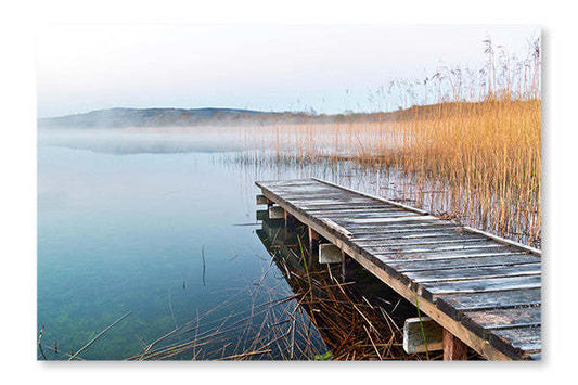 Irish Lake Before Sunrise 24x36 : Cadre d'art mural et panneau de tissu | Irish Lake Before Sunrise 24 po x 36 po : Cadre d'art mural et panneau de tissu | D44GGWA0