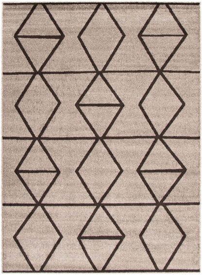 Tapis Anandi gris-brun - 160 x 220 cm | D2B1KVXH