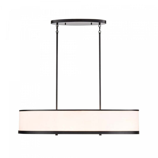 Luminaire d'îlot à 8 lampes High Street De 15 po, noir | Luminaire d'îlot à 8 lampes High Street De 15 po, noir