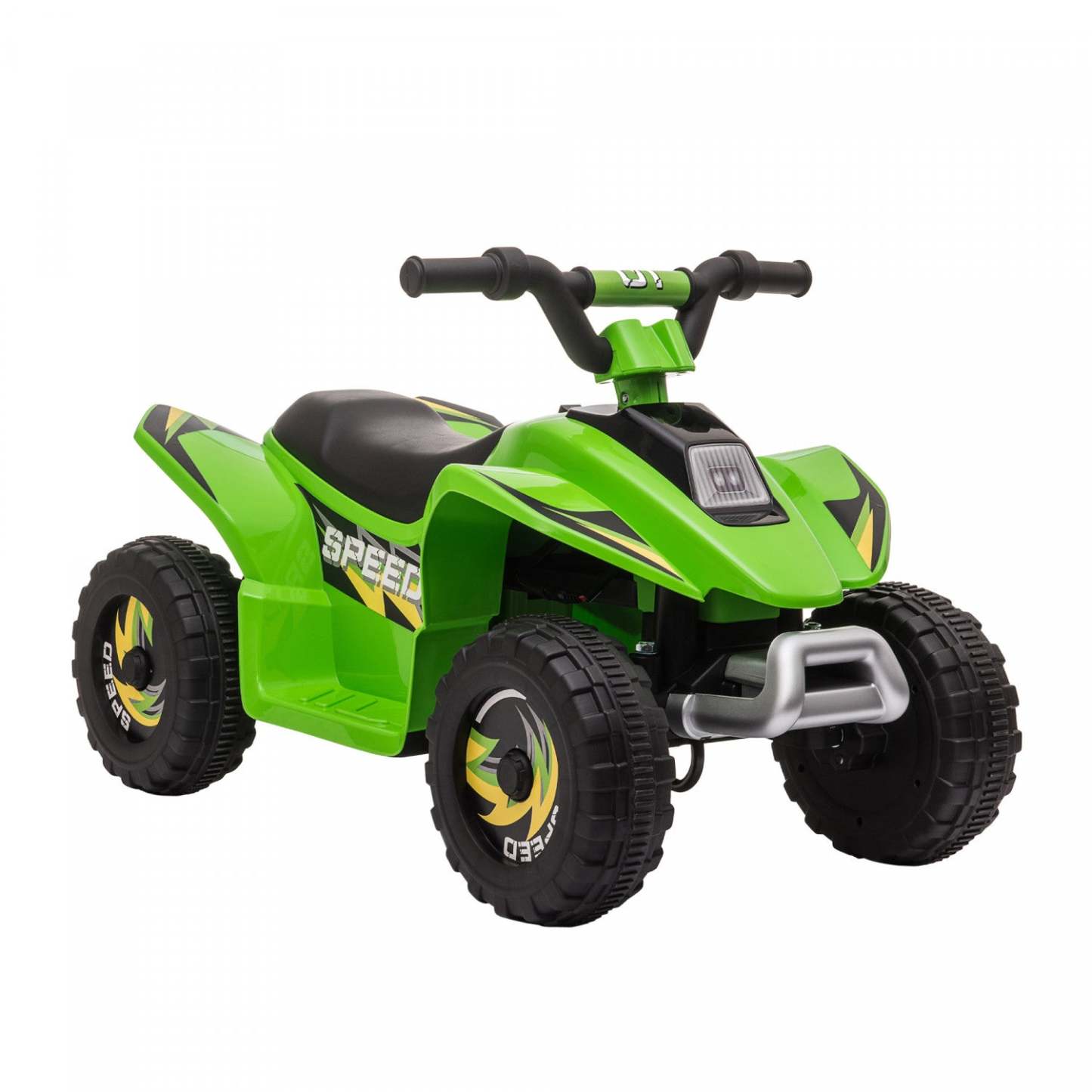 Aosom Kids Atv, voiture électrique à batterie 6v pour enfants, quad 4 roues pour tout-petits avec interrupteur avant | Qaba Quad, véhicule électrique alimenté par batterie 6 V, quad à 4 roues avec interrupteur avant et