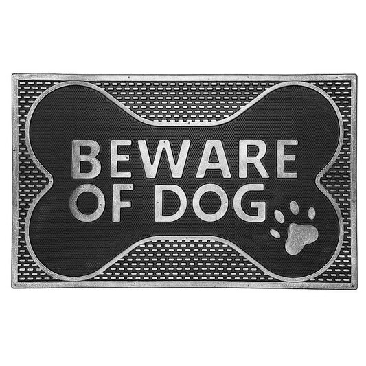 Tapis de sol « Beware of Dog » en caoutchouc