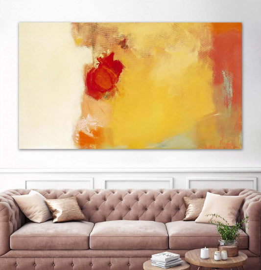 Red Note Giant Art 84x48 Wall Art|Œuvre d'art murale Giant Art «Red Note» 84 x 48