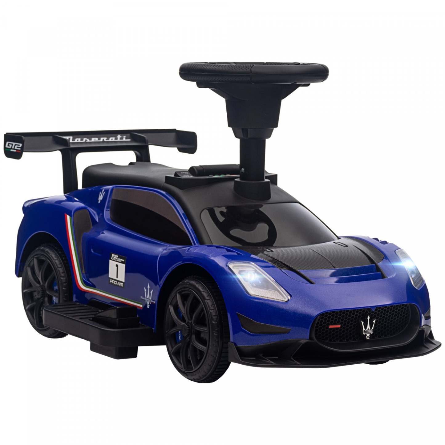 Qaba Voiture Électrique Sous Licence Maserati Gt2 6 V Pour Enfants, Alimentée Par Batterie, Avec Rangement Sous Le Siège