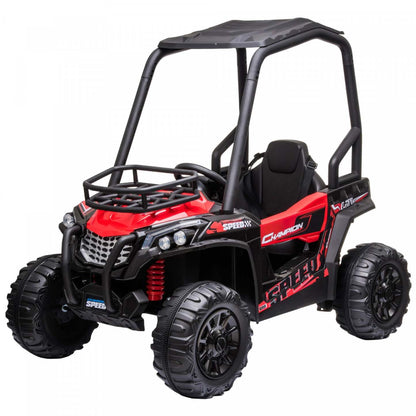 Aosom Kids Ride On Car 12v Battery-powered Electric Off-road Utv Toy 1.8-3.7 Mph Avec Toit Haut Pare|Jouet Utv Tout-terrain Pour Enfants A Batterie 12v Aosom 1,8-3,7 Mph Avec Télécommande Parentale AT
