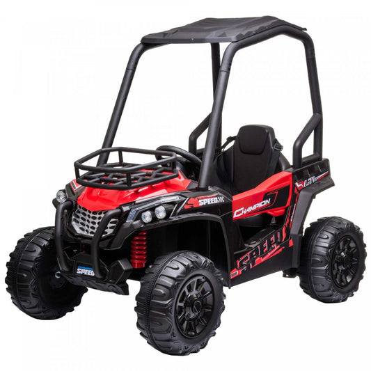 Aosom Kids Ride On Car 12v Battery-powered Electric Off-road Utv Toy 1.8-3.7 Mph Avec Toit Haut Pare|Jouet Utv Tout-terrain Pour Enfants A Batterie 12v Aosom 1,8-3,7 Mph Avec Télécommande Parentale AT
