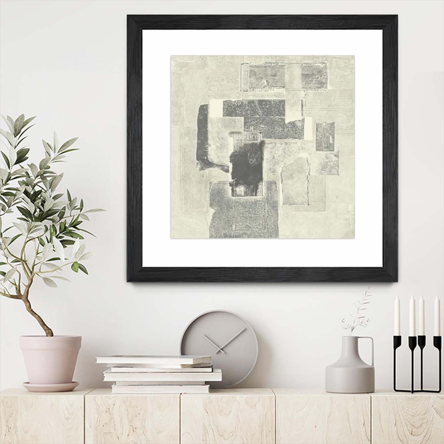 Camera Obscura Matted and Framed Black 30x30 Wall Art|Œuvre d'art murale encadrée noire et mate « Camera Obscura » 30 x 30