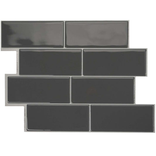 Smart Tiles peler et coller 4 feuilles 12 x 9 Dosseret - Metro Grigio