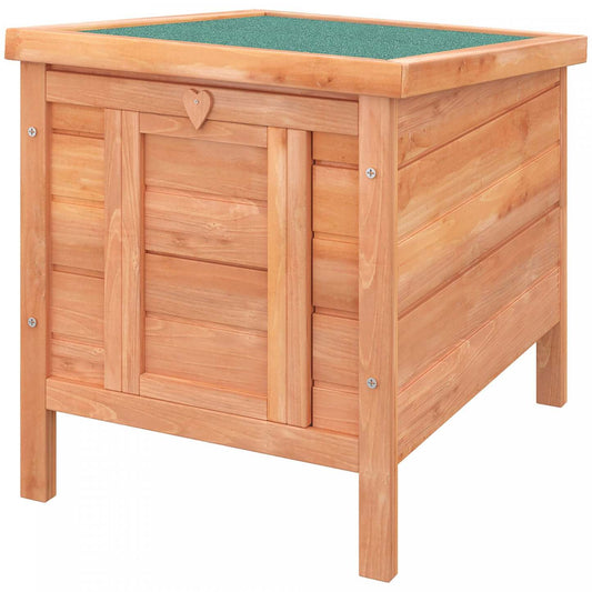 Pawhut 20x16.5x17 Clapier En Bois Pour Lapins Maison Pour Petits Animaux Lapin Cochon D'inde Cage Coop Chat Shelt