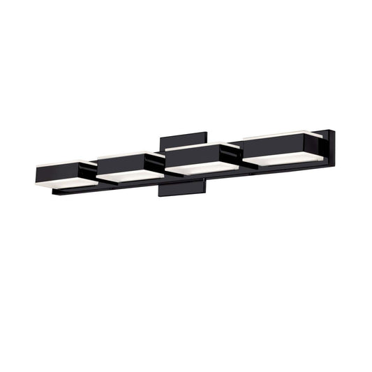 Dainolite Viola 4 Light LED Wall Vanity Light Matte Black Finish Lamp|Lumière de coiffeuse murale Viola de Dainolite avec fini noir mat et 4 ampoules à DEL