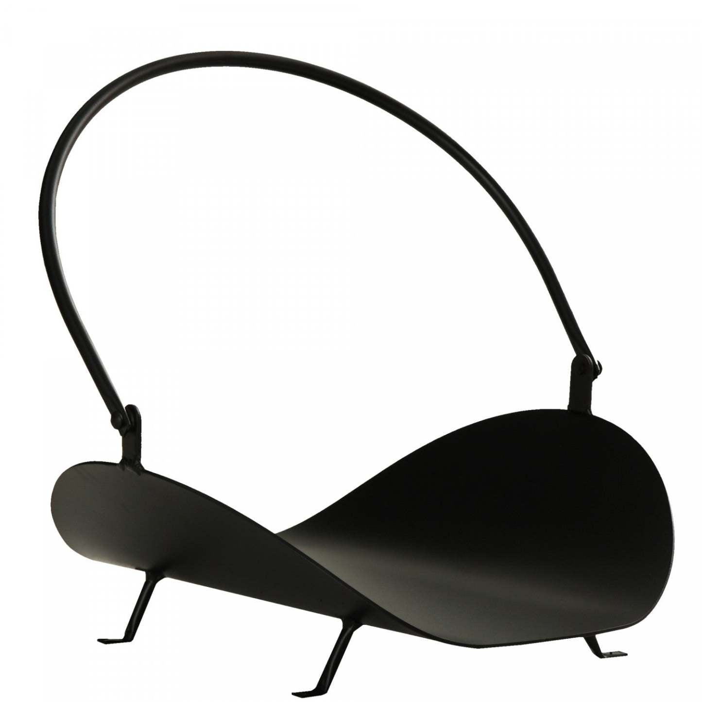 Outsunny 16 Porte-bûches De Bois De Chauffage Porte-bûches De Cheminée Courbé Porte-panier De Rangement En Bois Avec Poignée, |Outsunny 16 Porte-buches De Cheminee Incurve Porte-buches De Cheminee Porte-panier De Rangement En