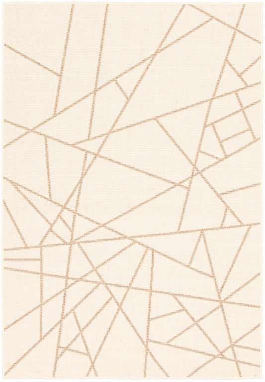 Sadie Abstract Champagne-Taupe Area Rug - 5'3 x 7'7|Carpette Sadie Abstract champagne taupe - 5 pi 3 po x 7 pi 7 po| D28MMRLH