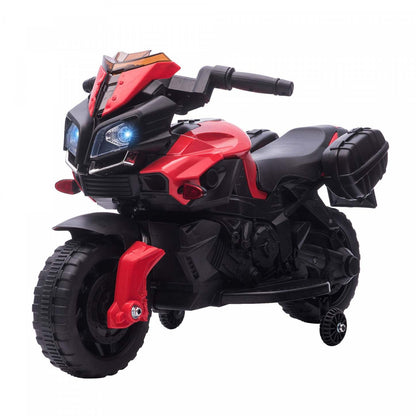 Aosom Enfants Moto Électrique à Pédales, Moto Tout-Terrain Électrique Alimentée par Batterie 6v avec Roues de Formation, Gif|Aosom Enfants Moto Électrique Ride-on Jouet Alimenté par Batterie Rechargeable 6v Klaxon Phare
