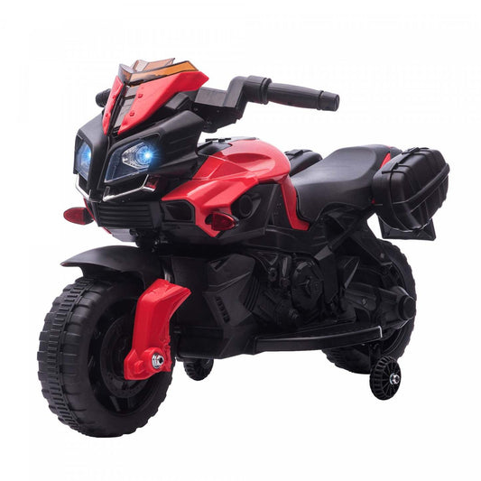 Aosom Enfants Moto Électrique à Pédales, Moto Tout-Terrain Électrique Alimentée par Batterie 6v avec Roues de Formation, Gif|Aosom Enfants Moto Électrique Ride-on Jouet Alimenté par Batterie Rechargeable 6v Klaxon Phare