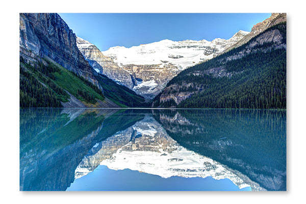 Lac Louise, parc national Banff : cadre et panneau de tissu 16 x 24 po | Lac Louise, parc national Banff : cadre et panneau de tissu | D44GERTR