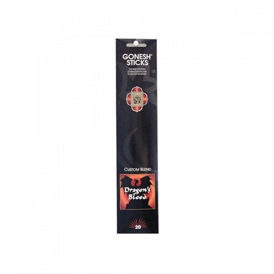 Gonesh Stick 20 Sticks Dragons Blood - Set of 8 Encens Sticks|20 bâtons Dragon's Blood de Gonesh - ensemble de 8 paquets de bâtons d'encens
