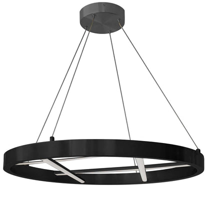 Dainolite Dante LED Chandelier 40w Noir Mat Blanc Silicone Diffuseur Lampe|Lustre Dante de Dainolite en silicone blanc qui diffuse la lumière, avec fini noir mat et ampoule à DEL de 40 W