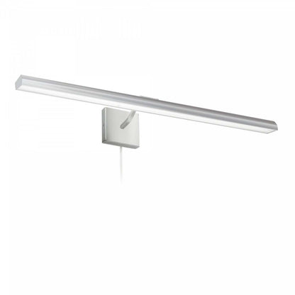 Dainolite Leonardo 32 Picture Light 40w Satin Chrome With Frosted Glass Diffuser Lamp|Lampe pour affichage d'image Leonardo de Dainolite de 32 po en verre givré qui diffuse la lumière, avec finition chromé satiné et ampoule de 40 W