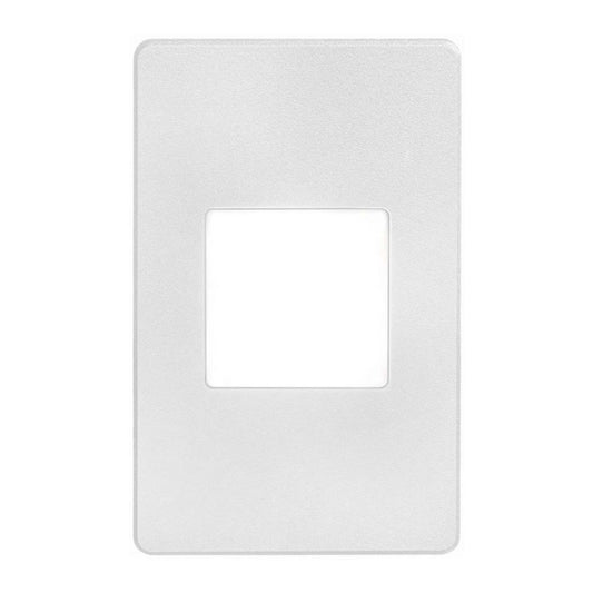Dainolite Bella LED Step/Wall Light 3.3w Blanc Avec Lampe à Lentille Blanche|Lampe d'escalier et murale Bella de Dainolite avec fini blanc, ampoule à DEL de 3,3 W et lentille blanche