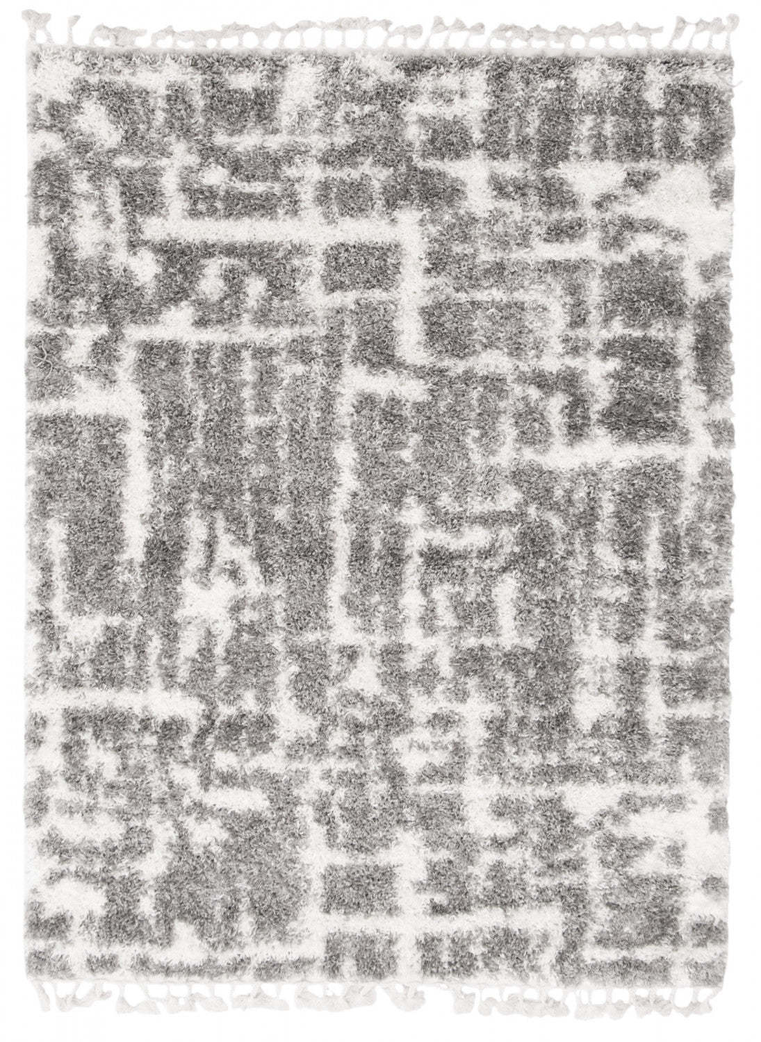 Helma Urban Cream, Tapis à poil long gris foncé 3 pi 11 po x 5 pi 11 po|Carpette à poil long Helma Urban gris foncé crème 3 pi 11 po x 5 pi 11 po|D86F5CY7