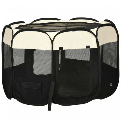 Pawhut Parc Pliable Pour Animaux D'intérieur/extérieur, Parc D'exercice Portable Avec Pochette De Rangement
