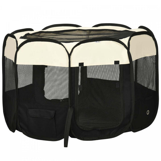 Pawhut Parc Pliable Pour Animaux D'intérieur/extérieur, Parc D'exercice Portable Avec Pochette De Rangement