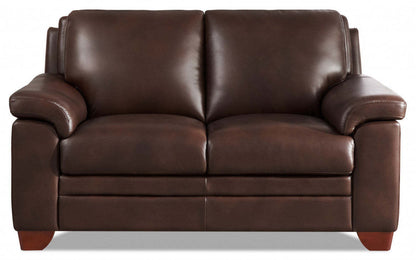 Hydeline Magnum Leather Loveseat - Brown|Cause Magnum de Hydeline en cuir - brune